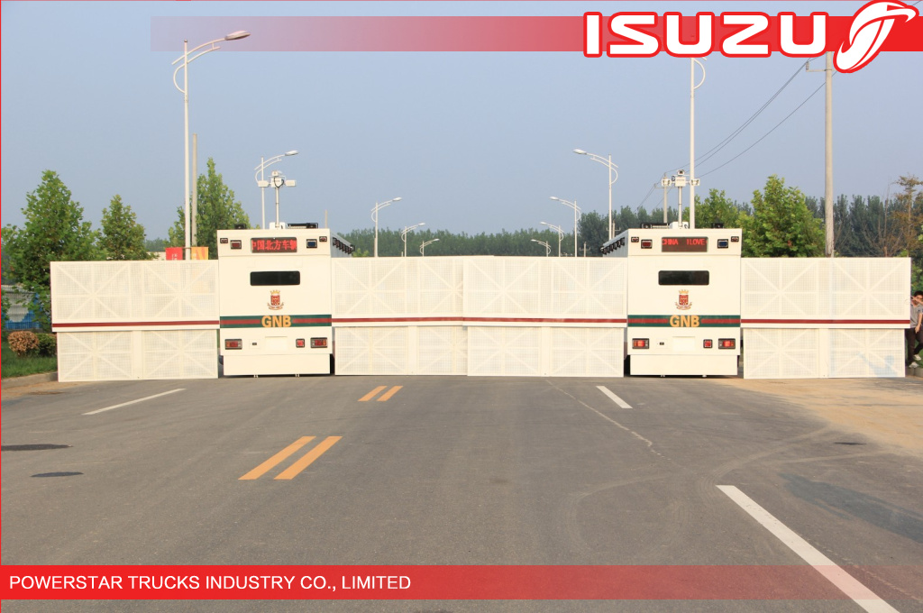 Japanese Isuzu Police Workshop Truck with guard for Emergency supplier