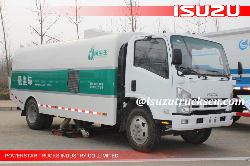 Brand Algeria New 6~8m3 Isuzu Dust Suction Sweepers Truck