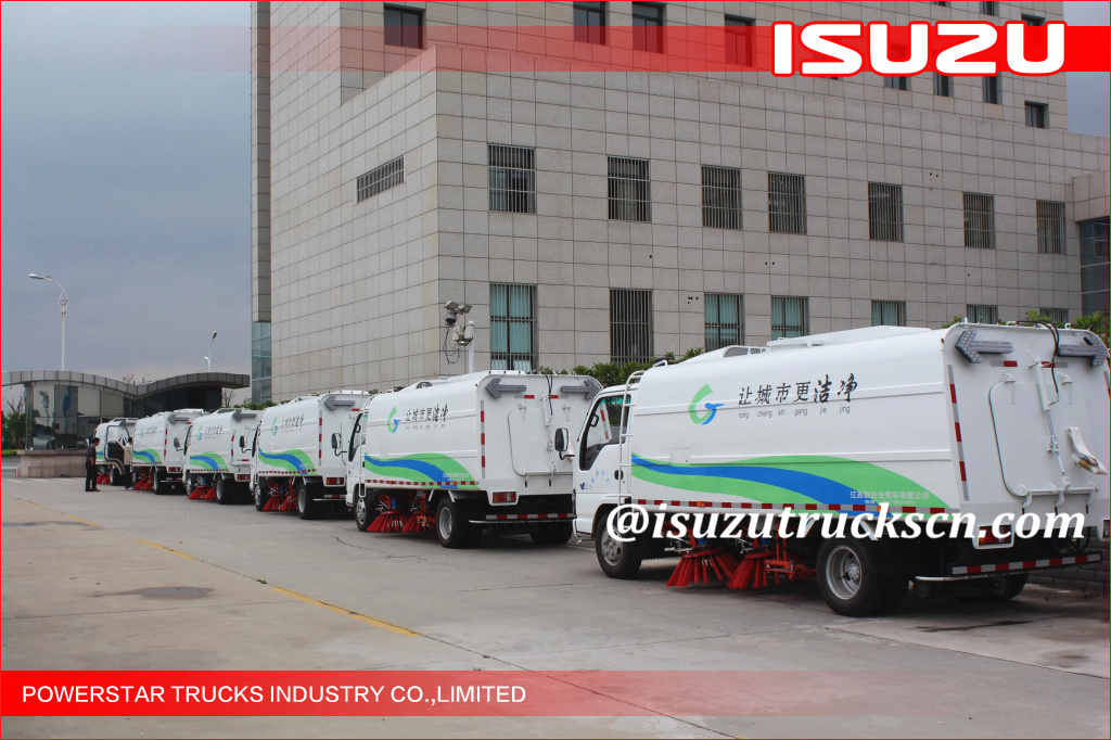 2units Isuzu road sweeper truck For Nigeria Lagos city clean