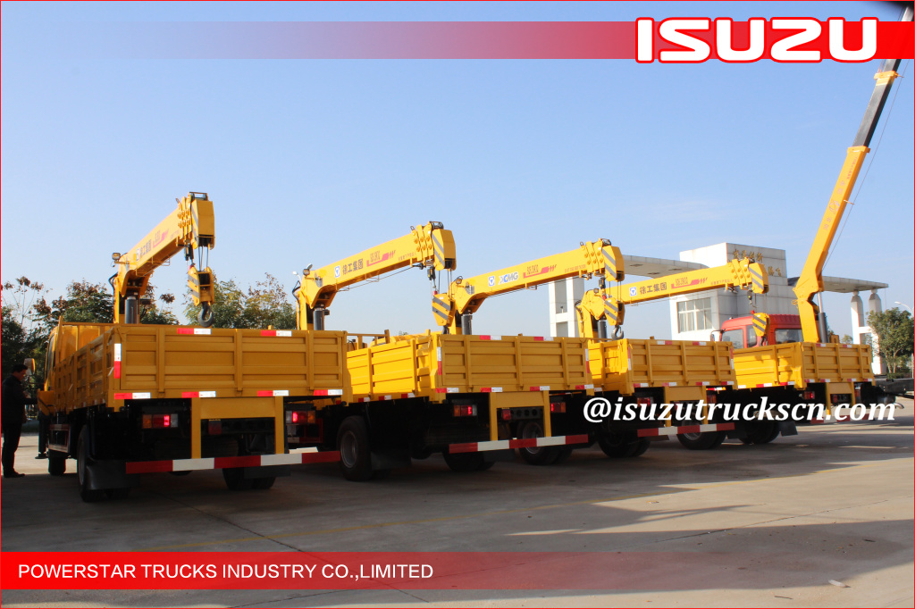 ELF Telescopic boom crane, ISUZU Telescoping boom crane, 700P Lorry truck crane