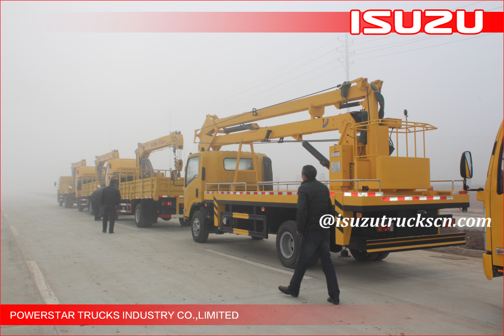 ELF Telescopic boom crane, ISUZU Telescoping boom crane, 700P Lorry truck crane