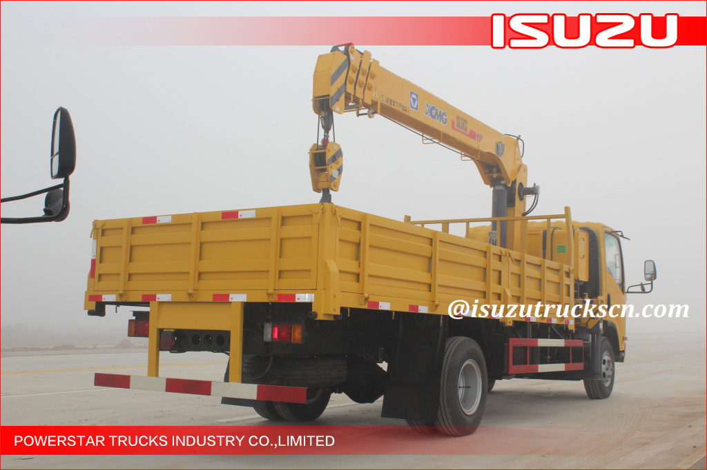 ELF Telescopic boom crane, ISUZU Telescoping boom crane, 700P Lorry truck crane