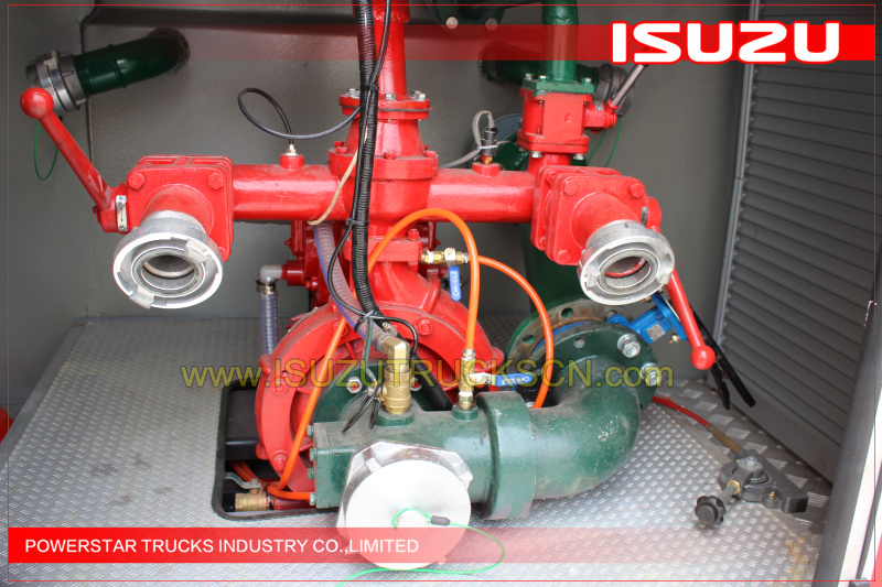 Customer made 2,000L water tanker fire truck Isuzu detail pictures