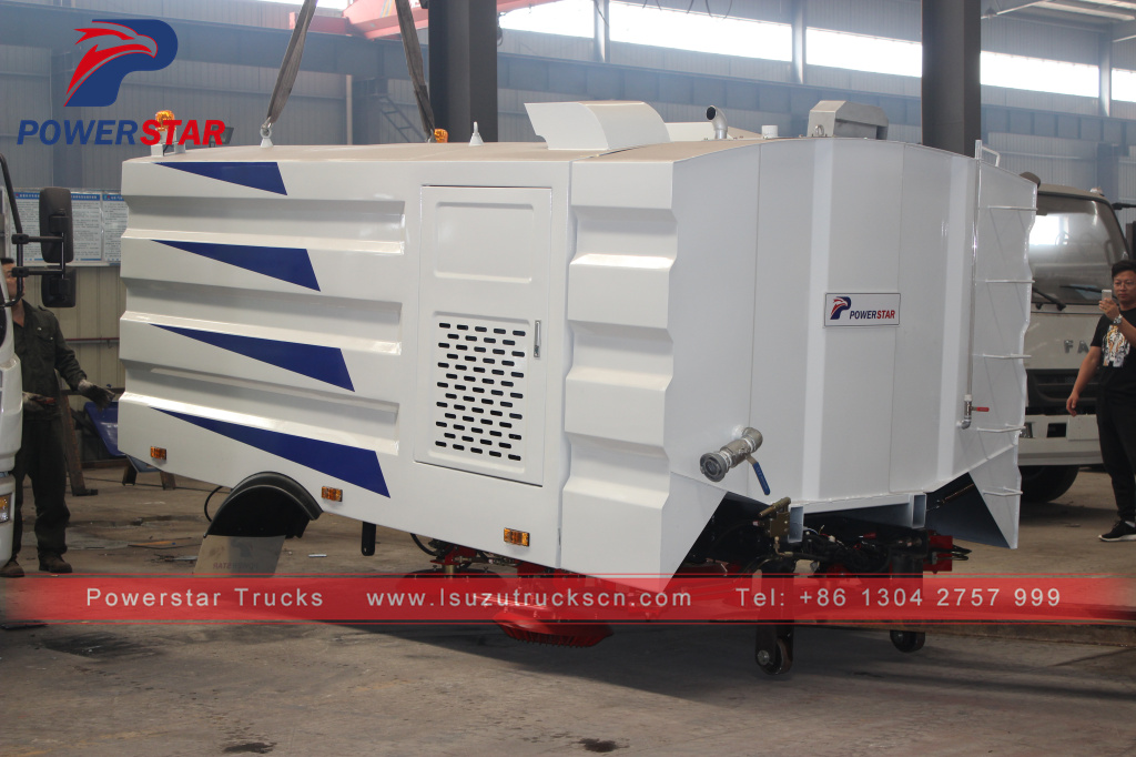 New Dustbin Street Sweeper Truck up structure Powerstar Road sweeper kit