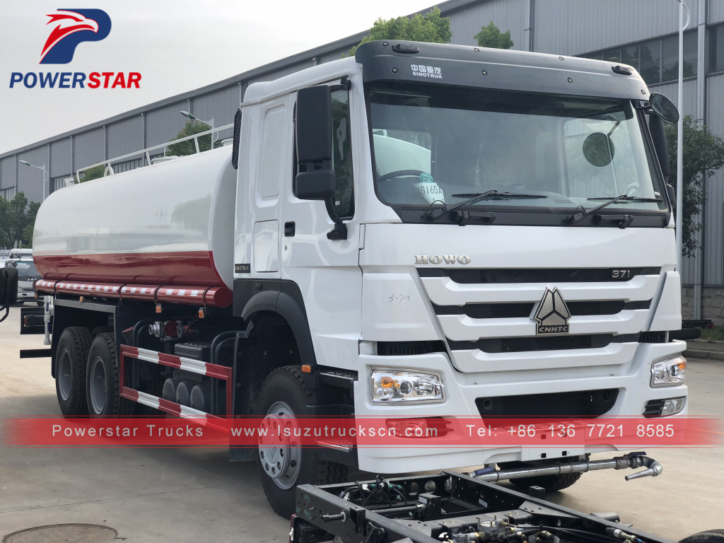 20cbm low price HOWO water bowser tank trucks for Philippines market
