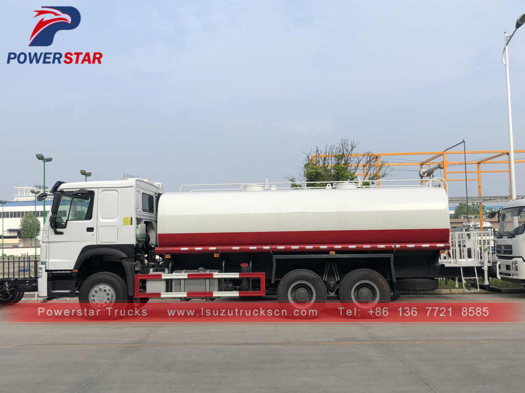 20cbm low price HOWO water bowser tank trucks for Philippines market