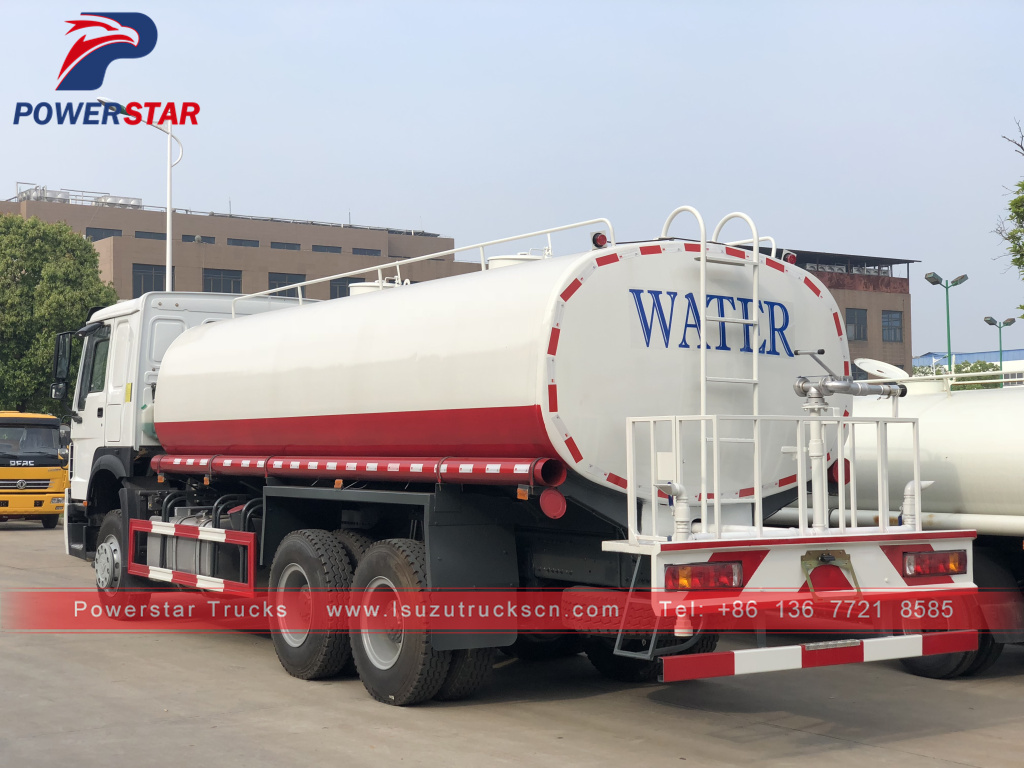 20cbm low price HOWO water bowser tank trucks for Philippines market
