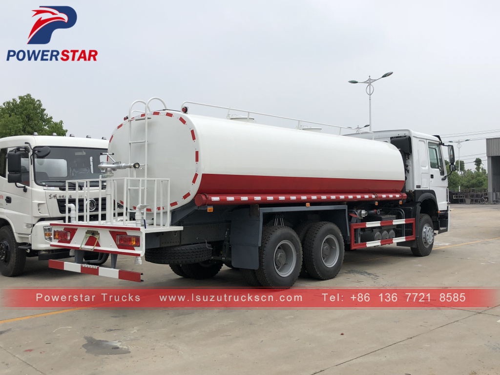 20cbm low price HOWO water bowser tank trucks for Philippines market