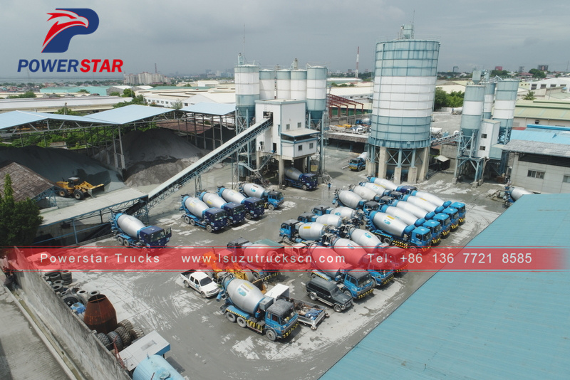 Japan new 8-10cbm ready mix hino concrete mixer truck hire