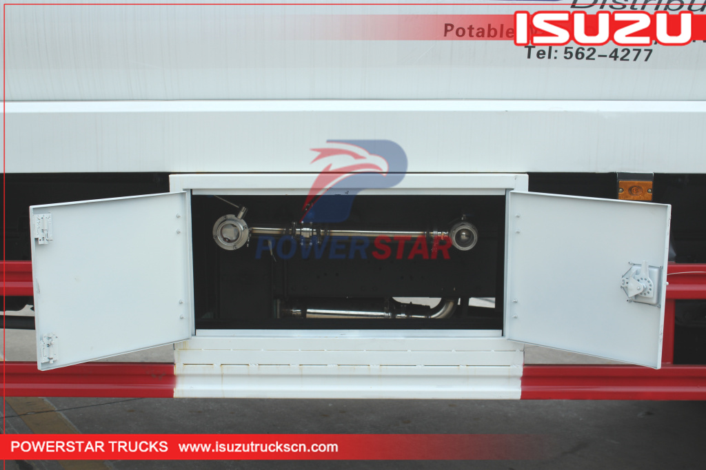 Custom stainless steel Isuzu Potable Water Service Tanker Trucks for sale