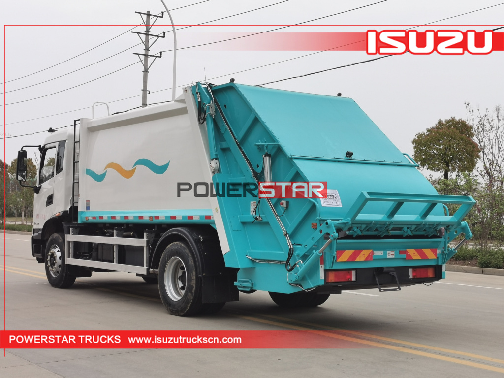 12cbm Isuzu Waste Compactor Vehicle FTR Rear Loader Garbage Truck 