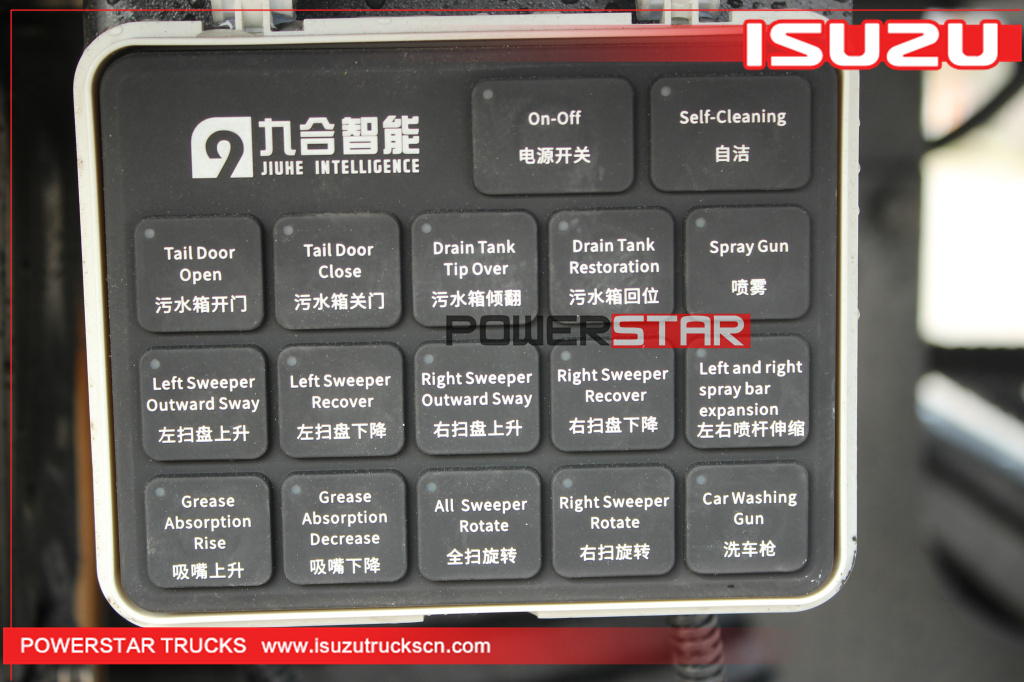 New ELF/700P Isuzu Street Vacuum Wet Type Road Sweeper Truck