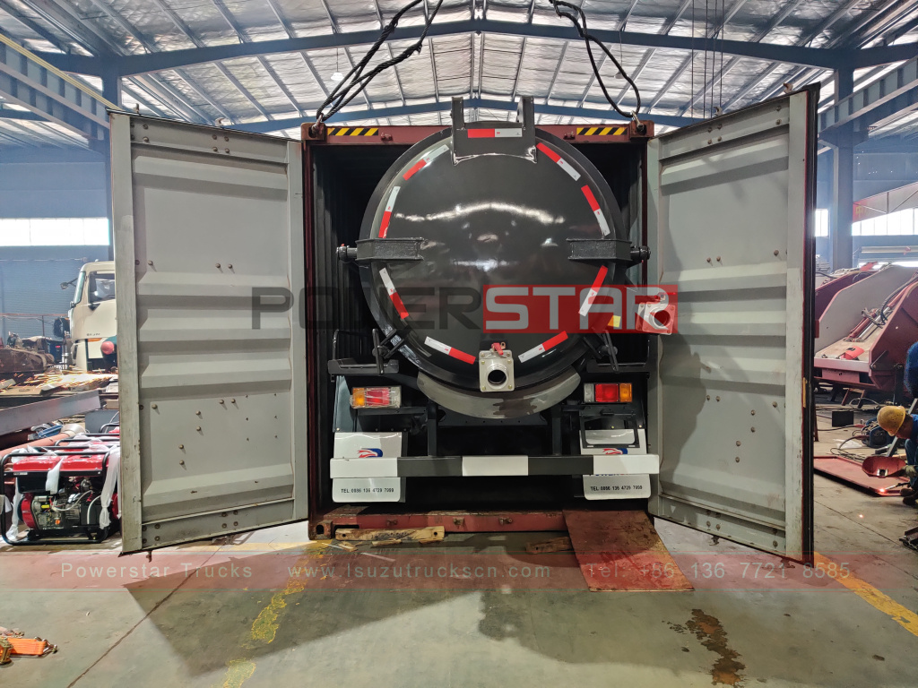 Philippines Del Monte ISUZU ELF Vacuum Sewer Septic Tanker truck