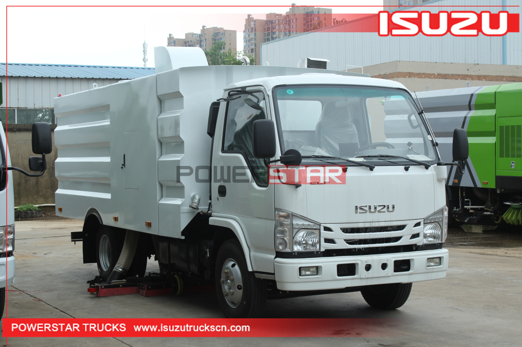 ISUZU ELF Vacuuming Sweeper Strong Suction Road Vacuum Cleaner Road Cleaning Vehicle