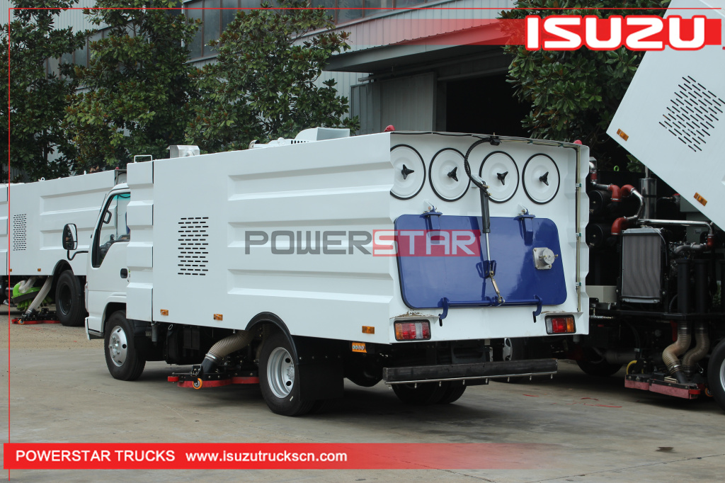 ISUZU ELF Vacuuming Sweeper Strong Suction Road Vacuum Cleaner Road Cleaning Vehicle