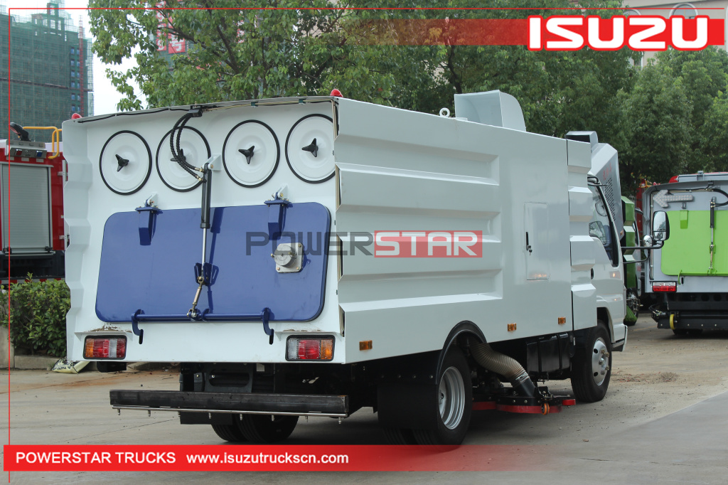 ISUZU ELF Vacuuming Sweeper Strong Suction Road Vacuum Cleaner Road Cleaning Vehicle