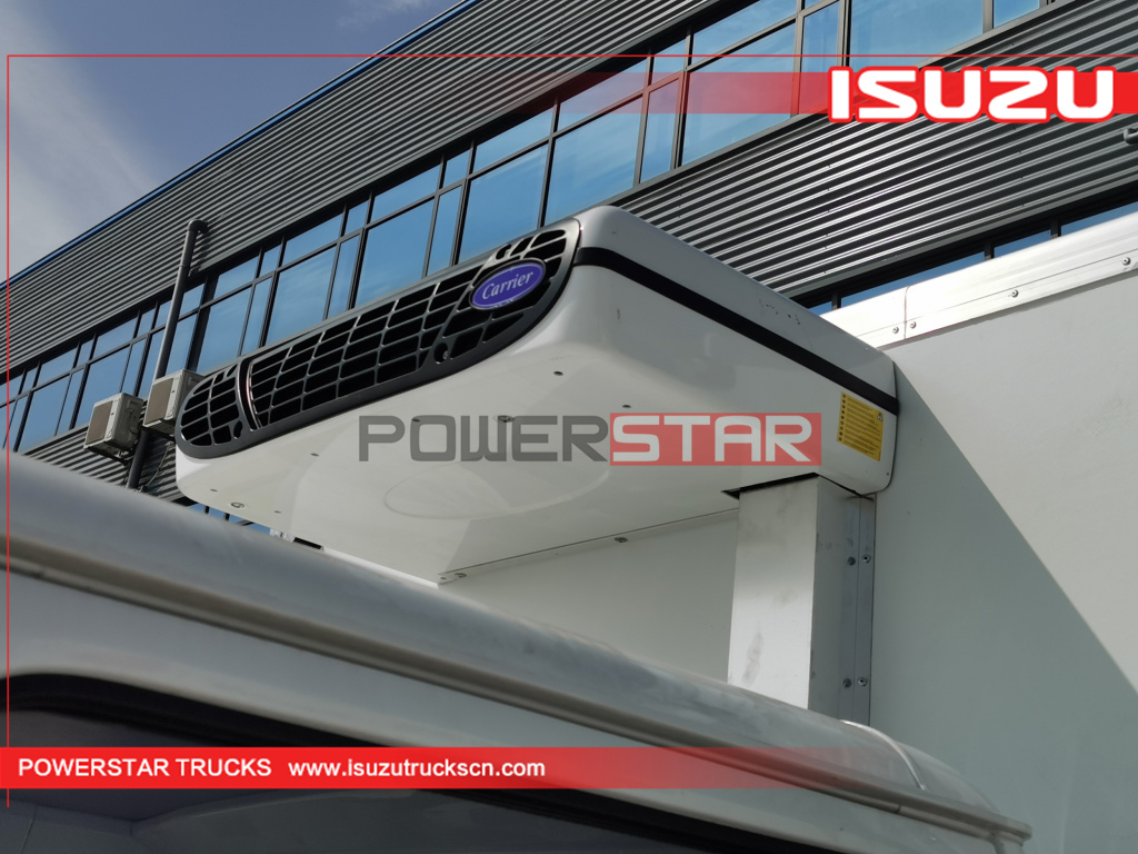 Isuzu 3ton 4ton double cabin refrigerated cold room van truck freezer truck for hot sale