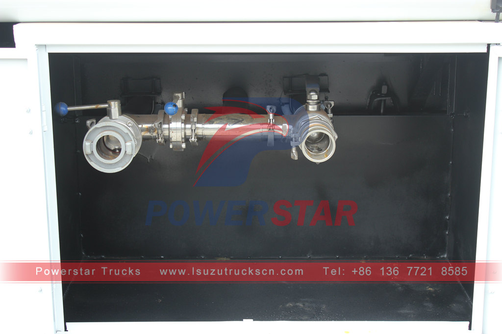 ISUZU NKR stainless steel drinking water delivery truck for sale