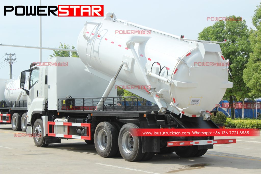 Afghanistan Japan ISUZU GIGA 10wheelers Sewage Suction Truck (Vacuum Tanker)