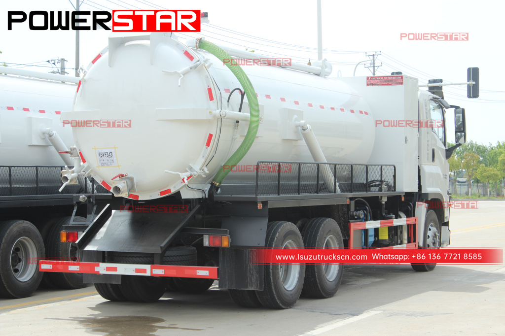 Afghanistan Japan ISUZU GIGA 10wheelers Sewage Suction Truck (Vacuum Tanker)