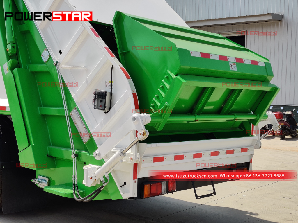 Mongolia ISUZU FTR/FVR refuse compactor truck and NPR boom crane trucks