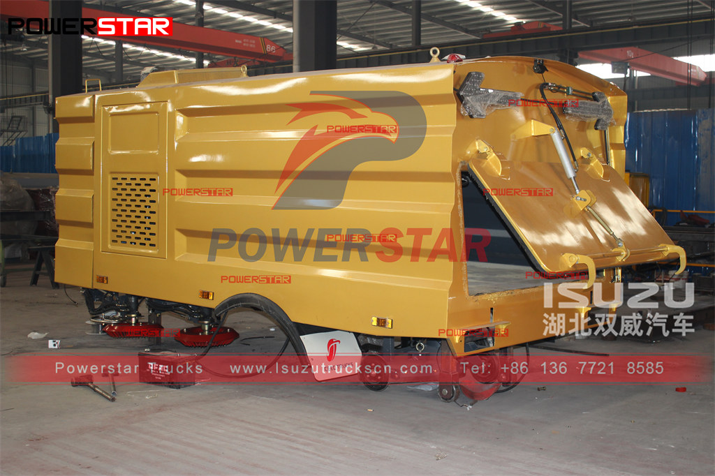POWERSTAR 5CBM road sweeper body kit to be mounted on Mitsubishi chassis and export to Pakistan