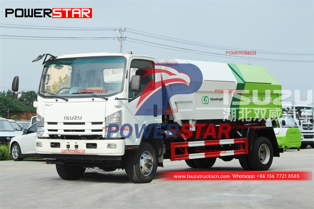 ISUZU 700P 4×4 AWD hooklift truck at discount price