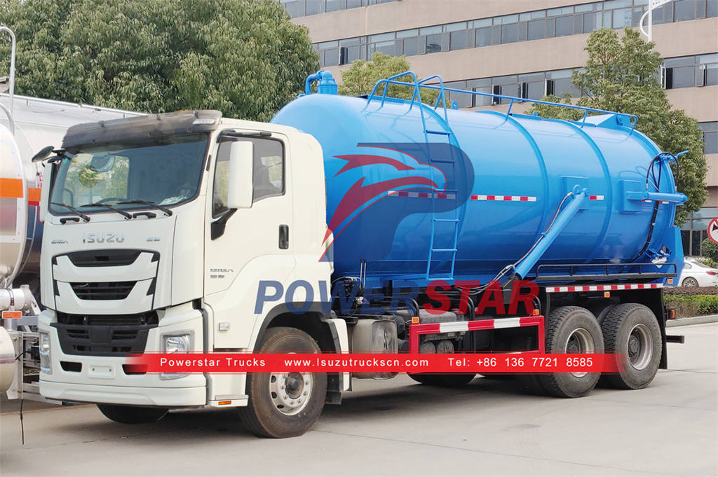 ISUZU GIGA 10 wheeler 22CBM vacuum cleaning truck for sale