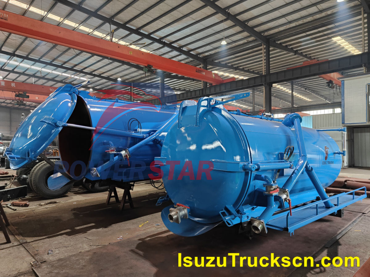 Vacuum truck bodies with Moro pump PM80A for Philippines