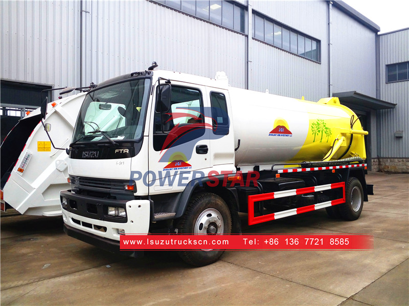 Isuzu sewer suction truck