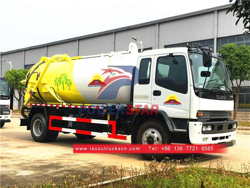 Isuzu sewer suction truck