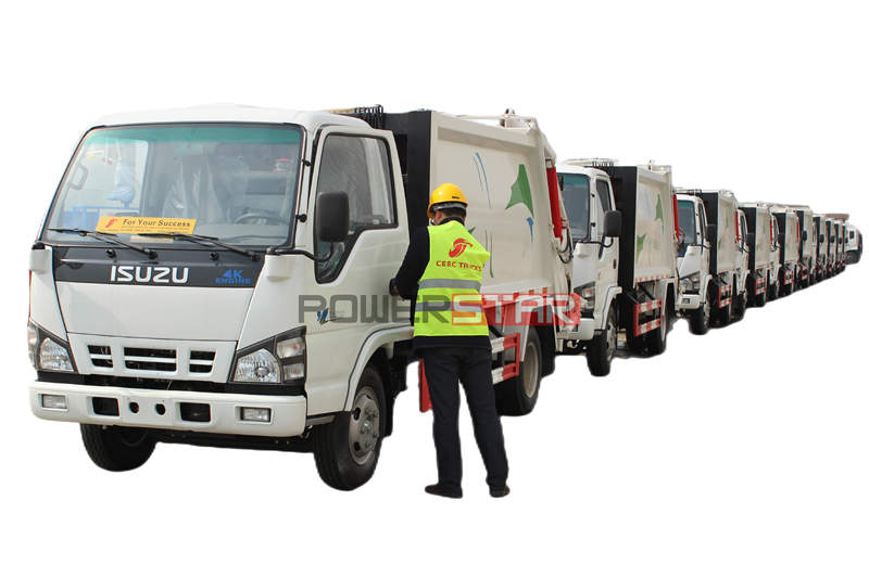 Isuzu 600P garbage compactor truck