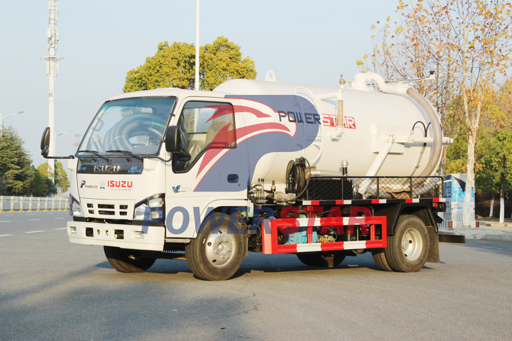 Philippines Isuzu sewer cleaner truck factory