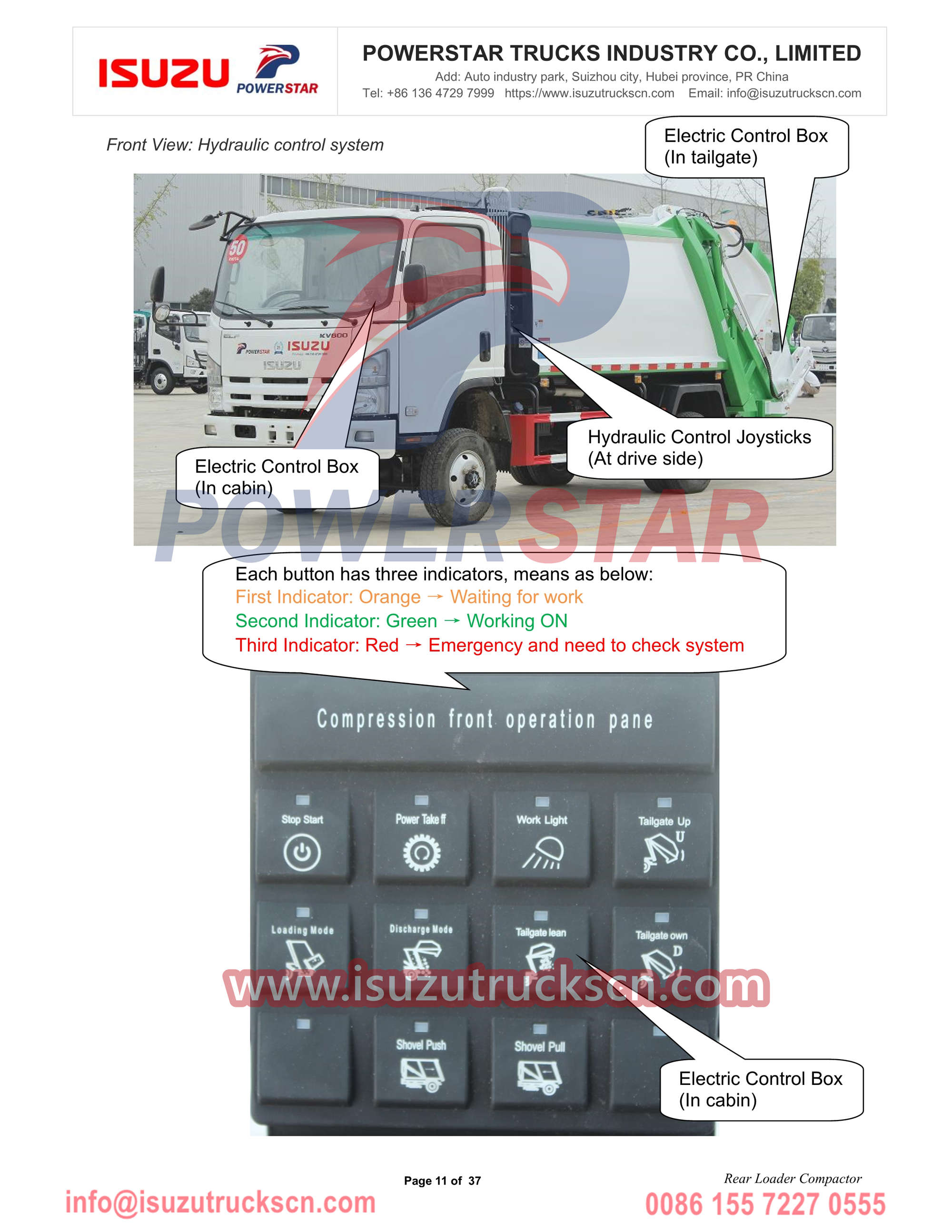 ISUZU NKR 4x4 offroad refuse compactor truck
