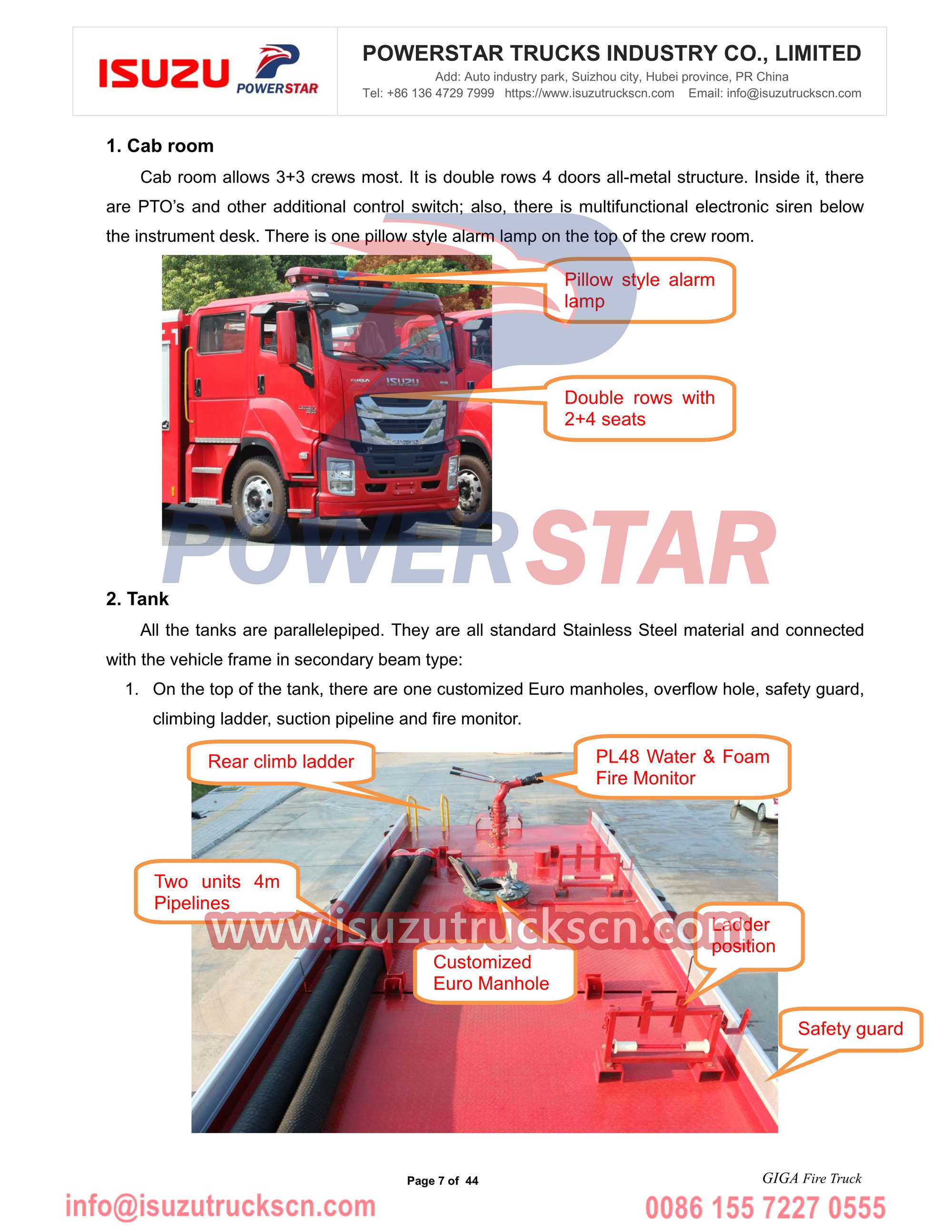 Isuzu fire truck