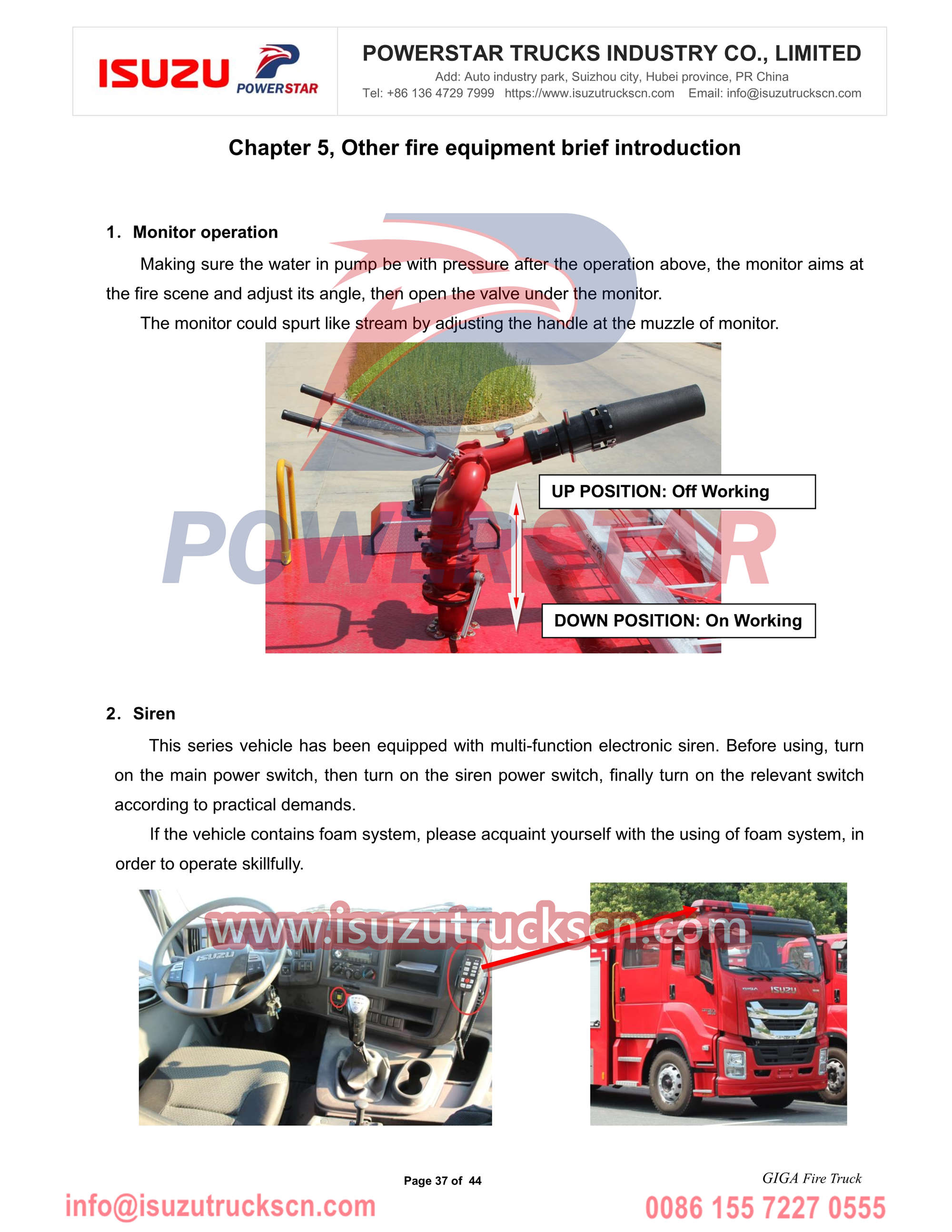 Isuzu fire truck
