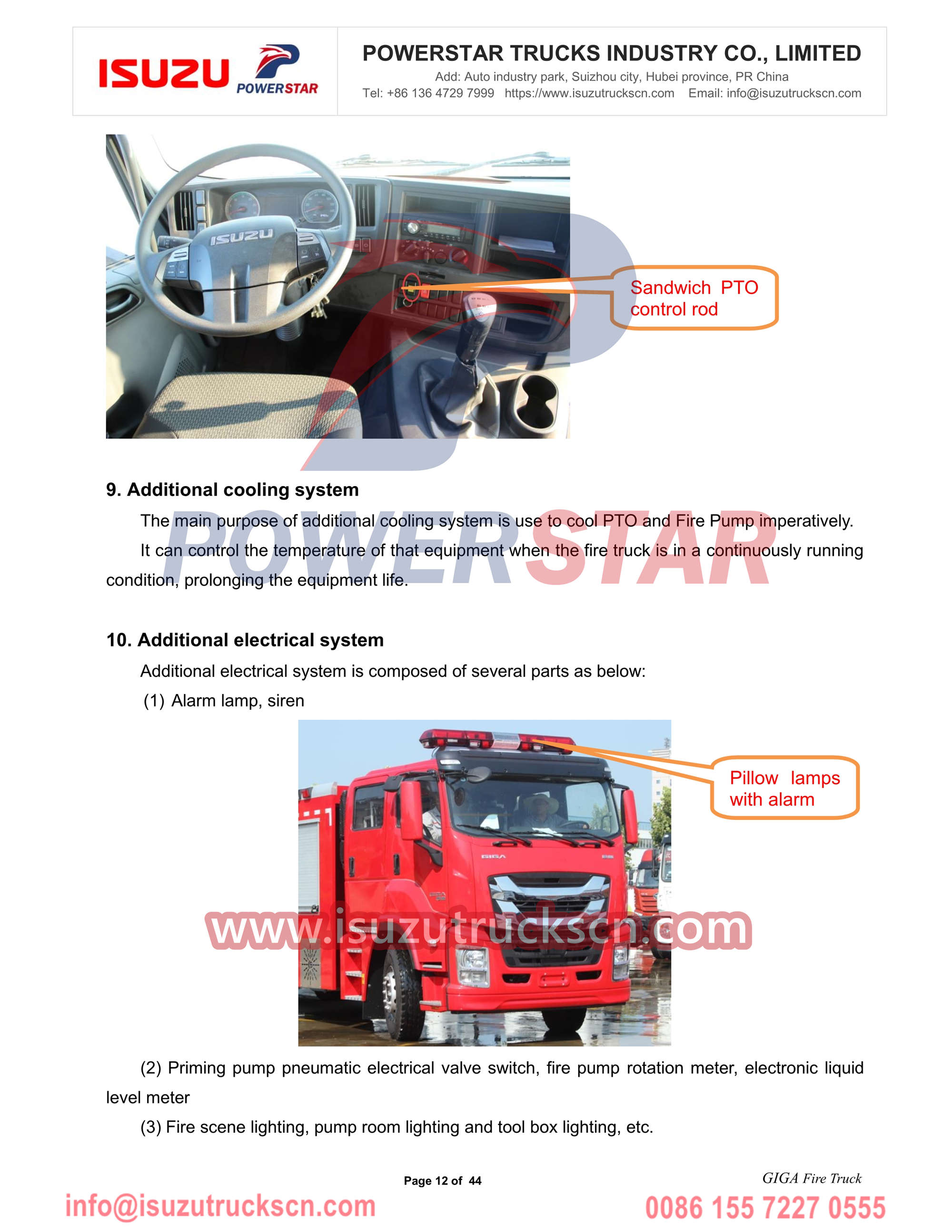 Isuzu fire truck