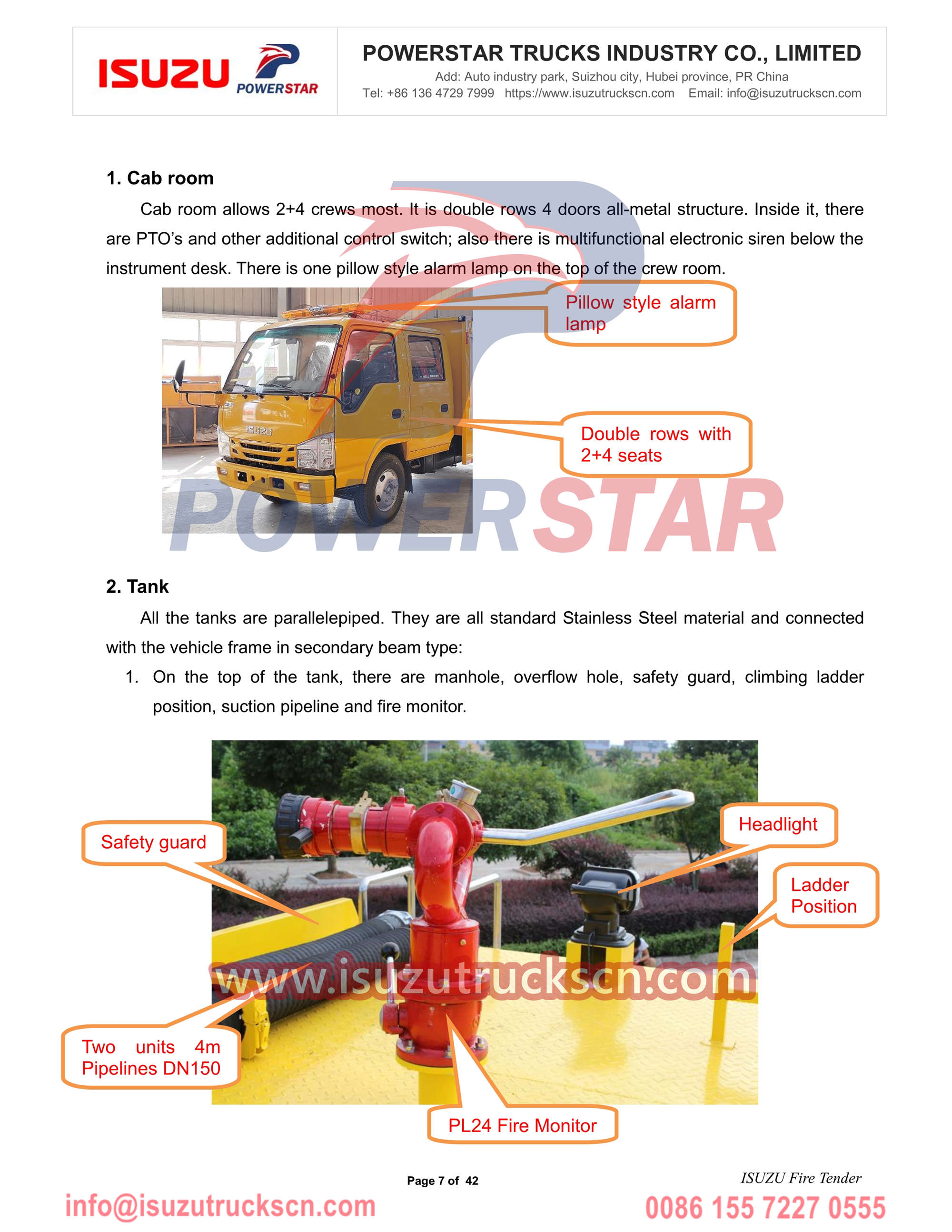 Isuzu fire engine