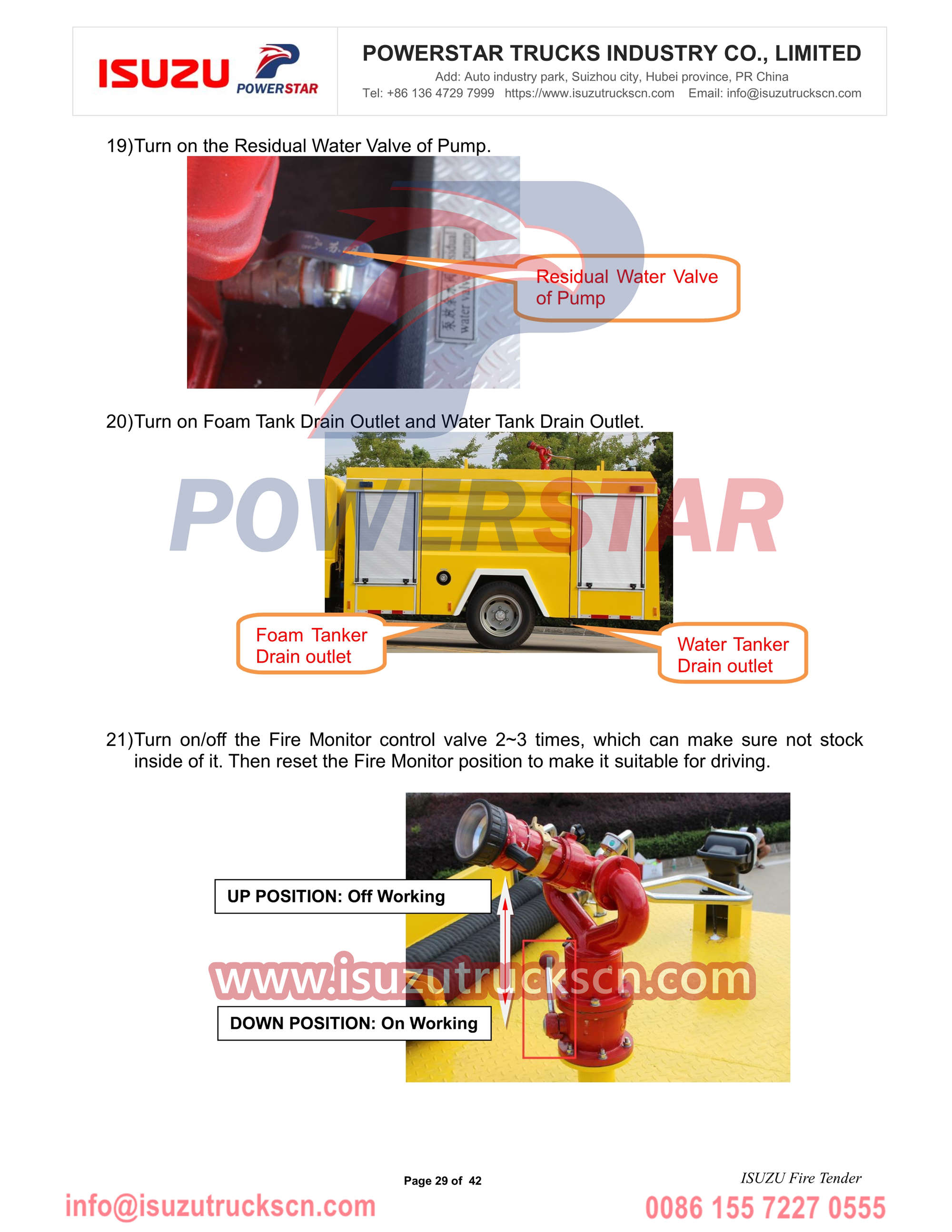 Isuzu fire engine