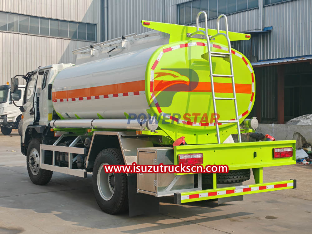 Isuzu all drive 4x4 aluminum Mobile Fuel Delivery Trucks