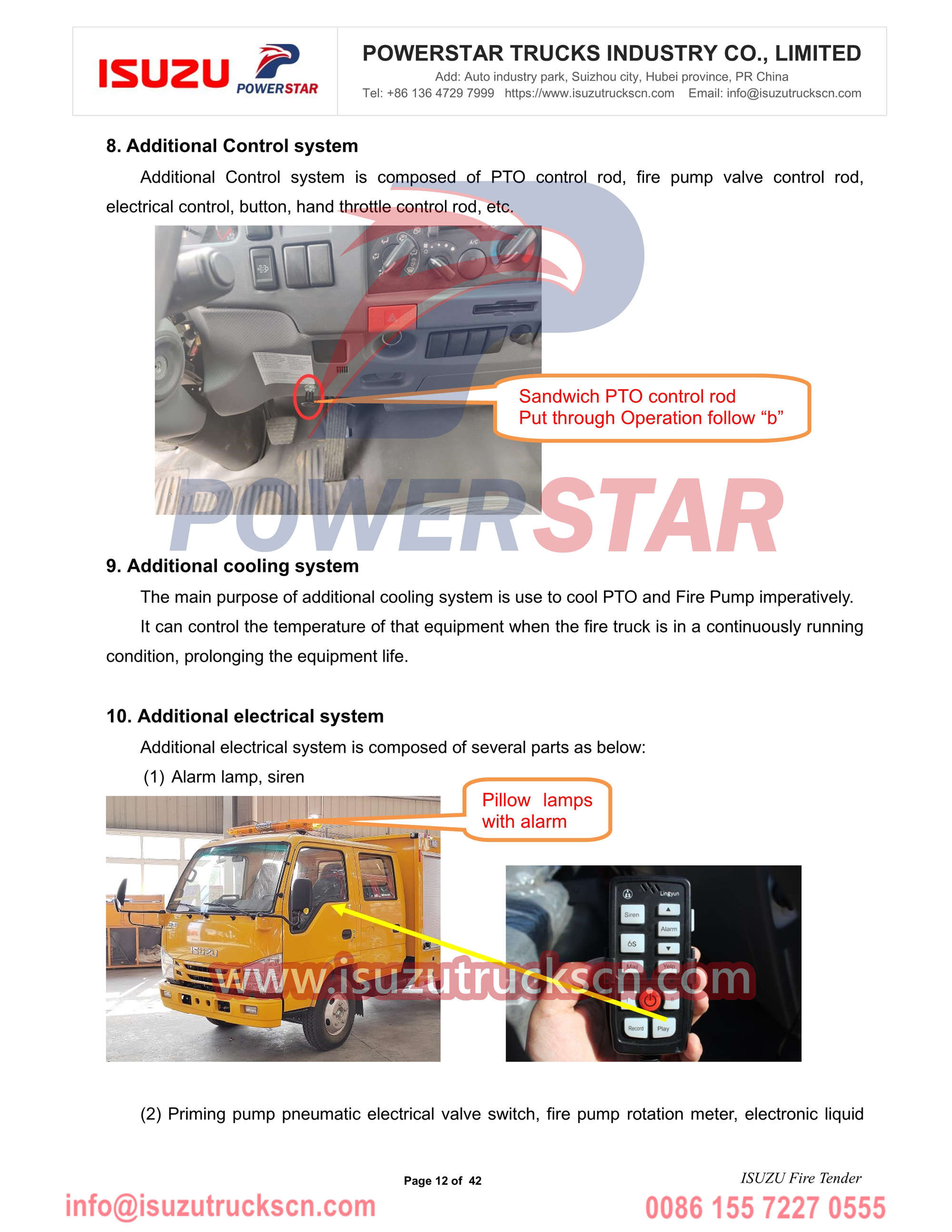 Isuzu fire engine