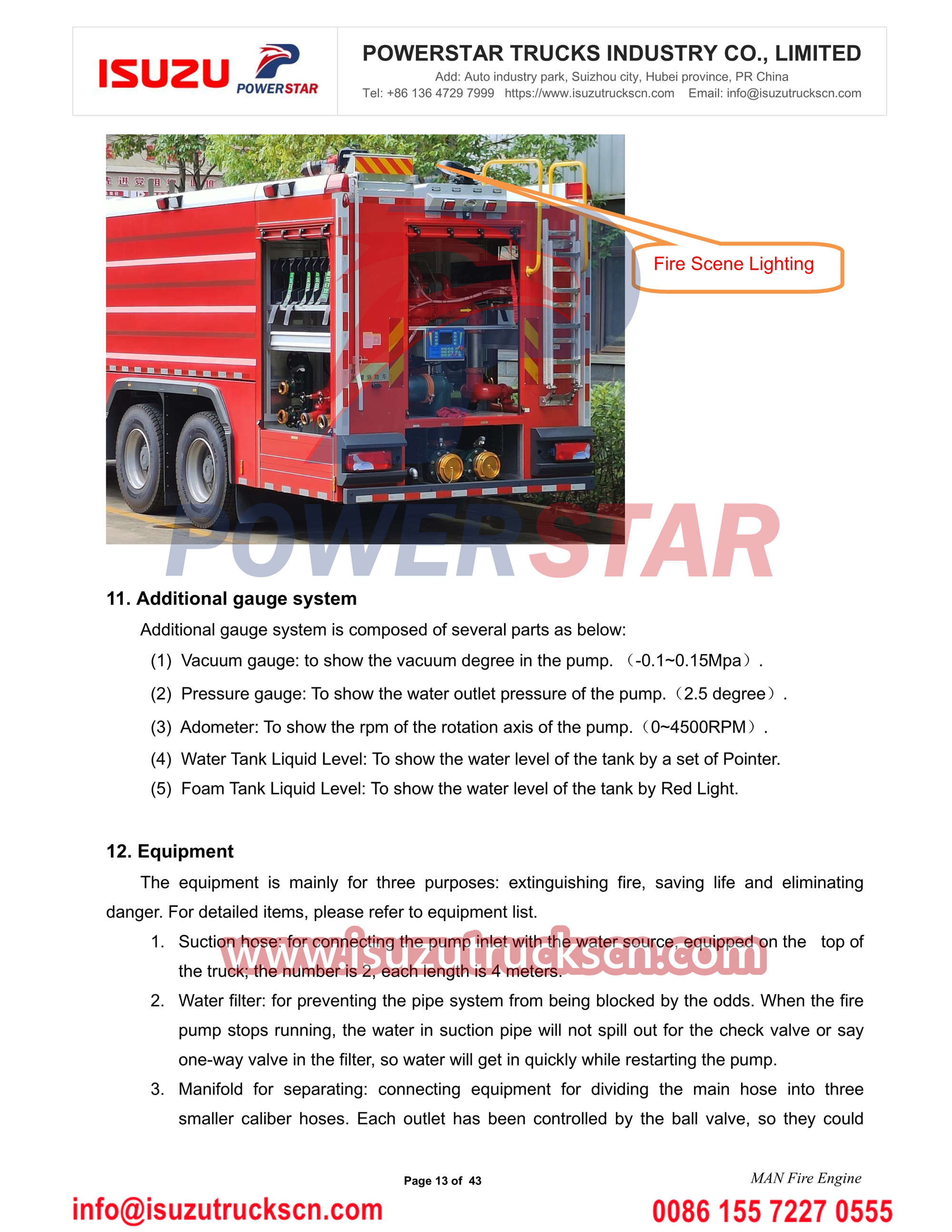 MAN fire truck