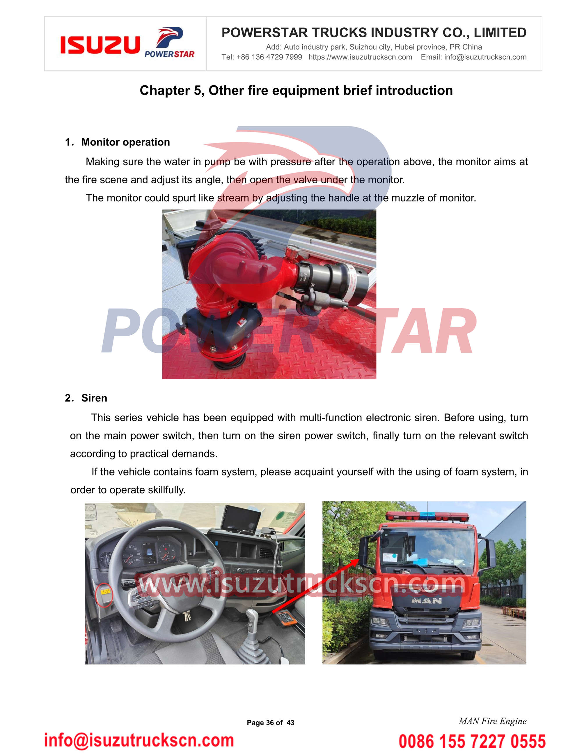 MAN fire truck