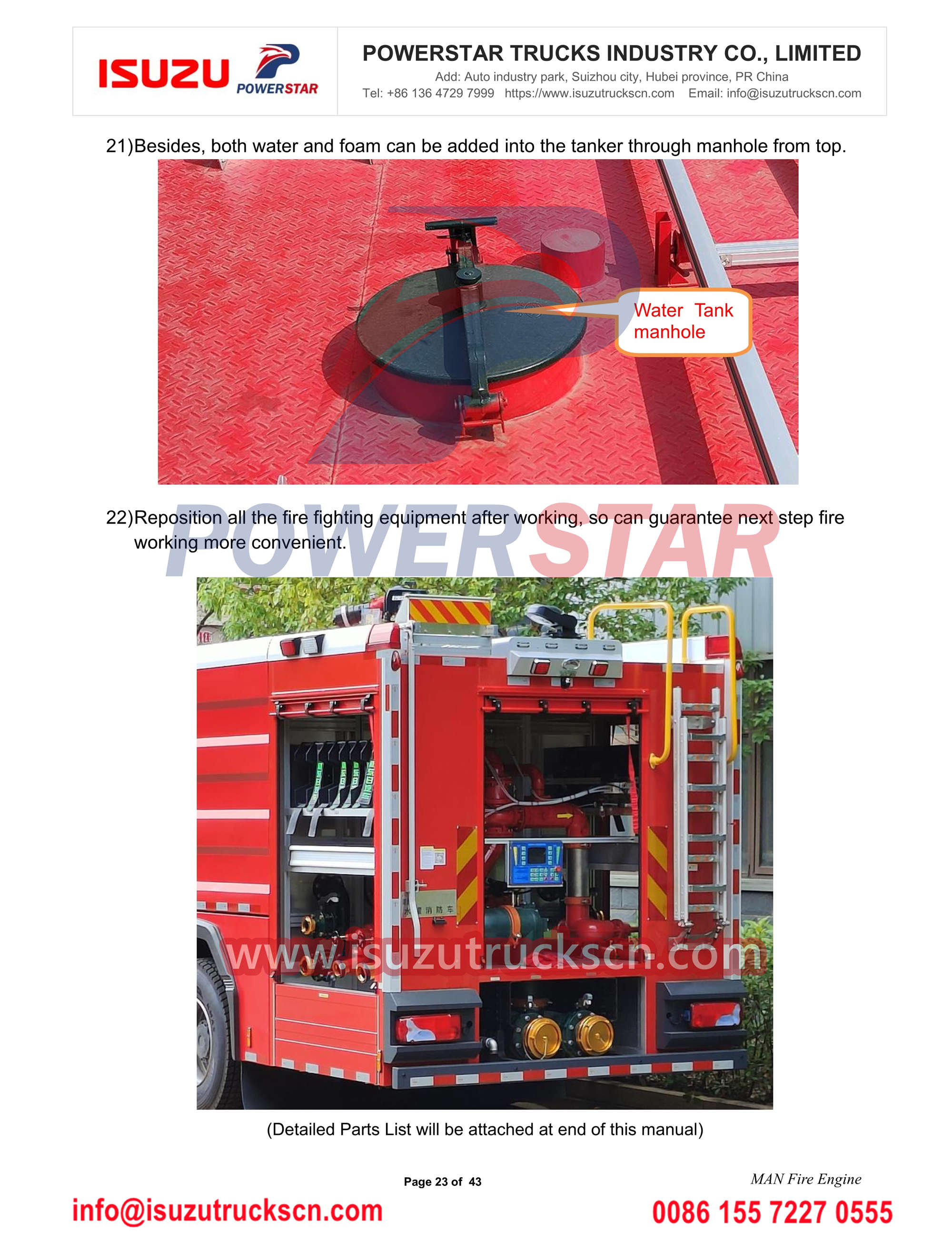 MAN fire truck