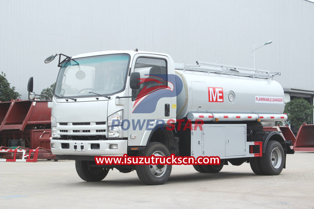Isuzu ELF 700P 4x4 fuel tanker truck with dispenser and flow meter
