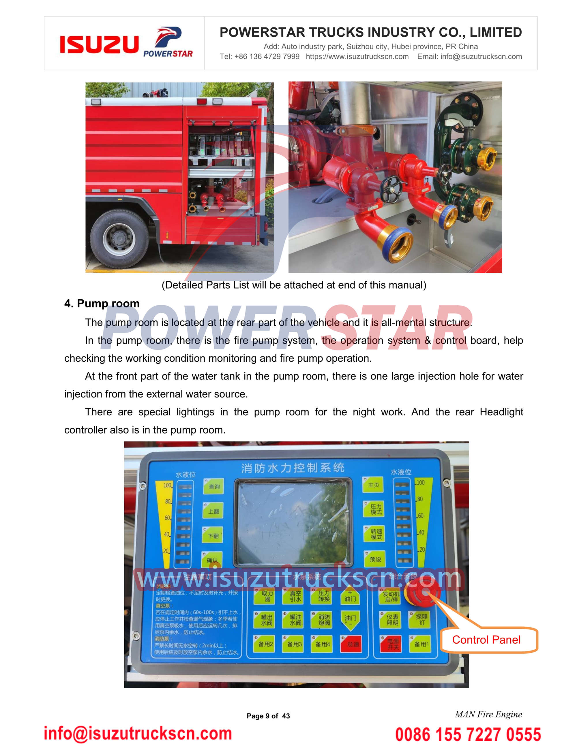 MAN fire truck