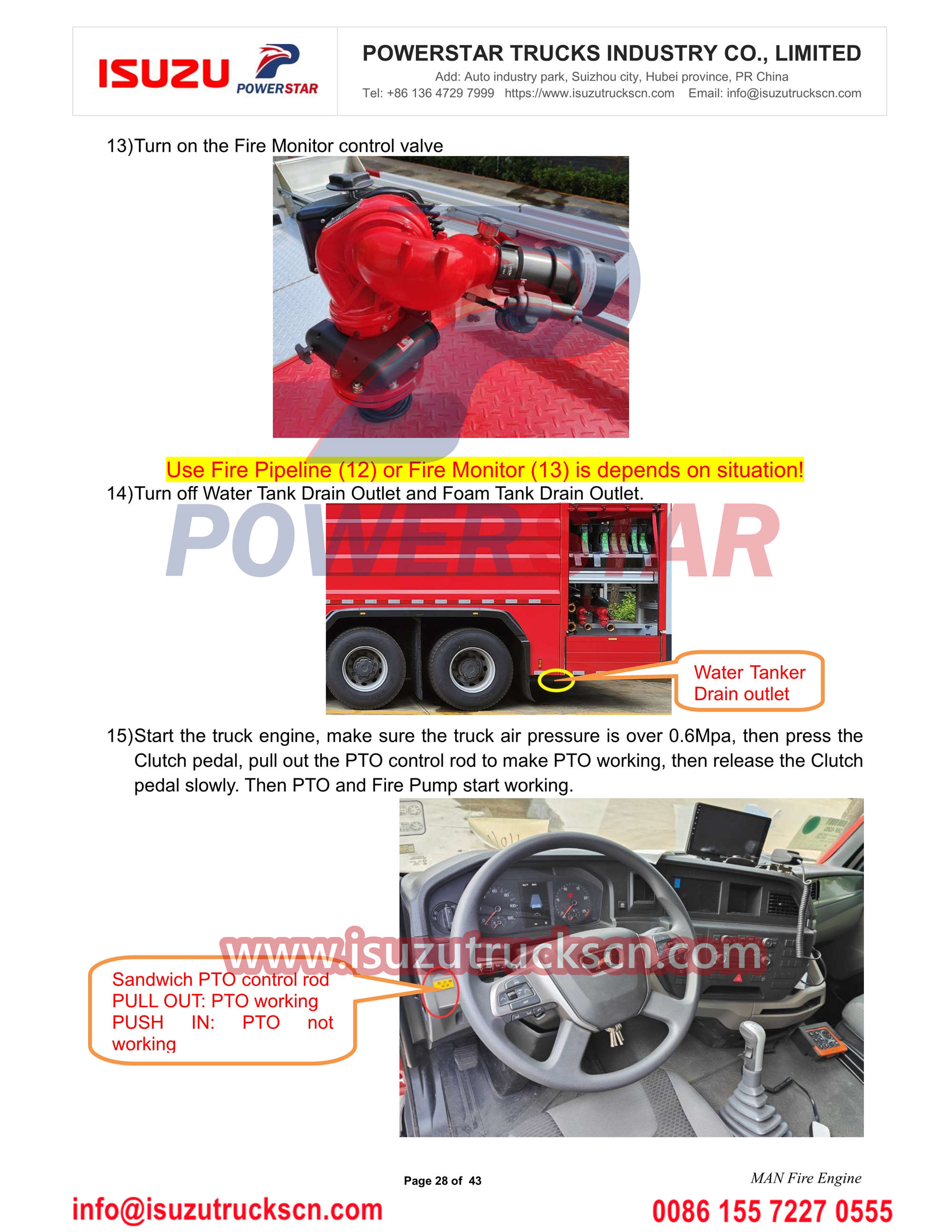 MAN fire truck