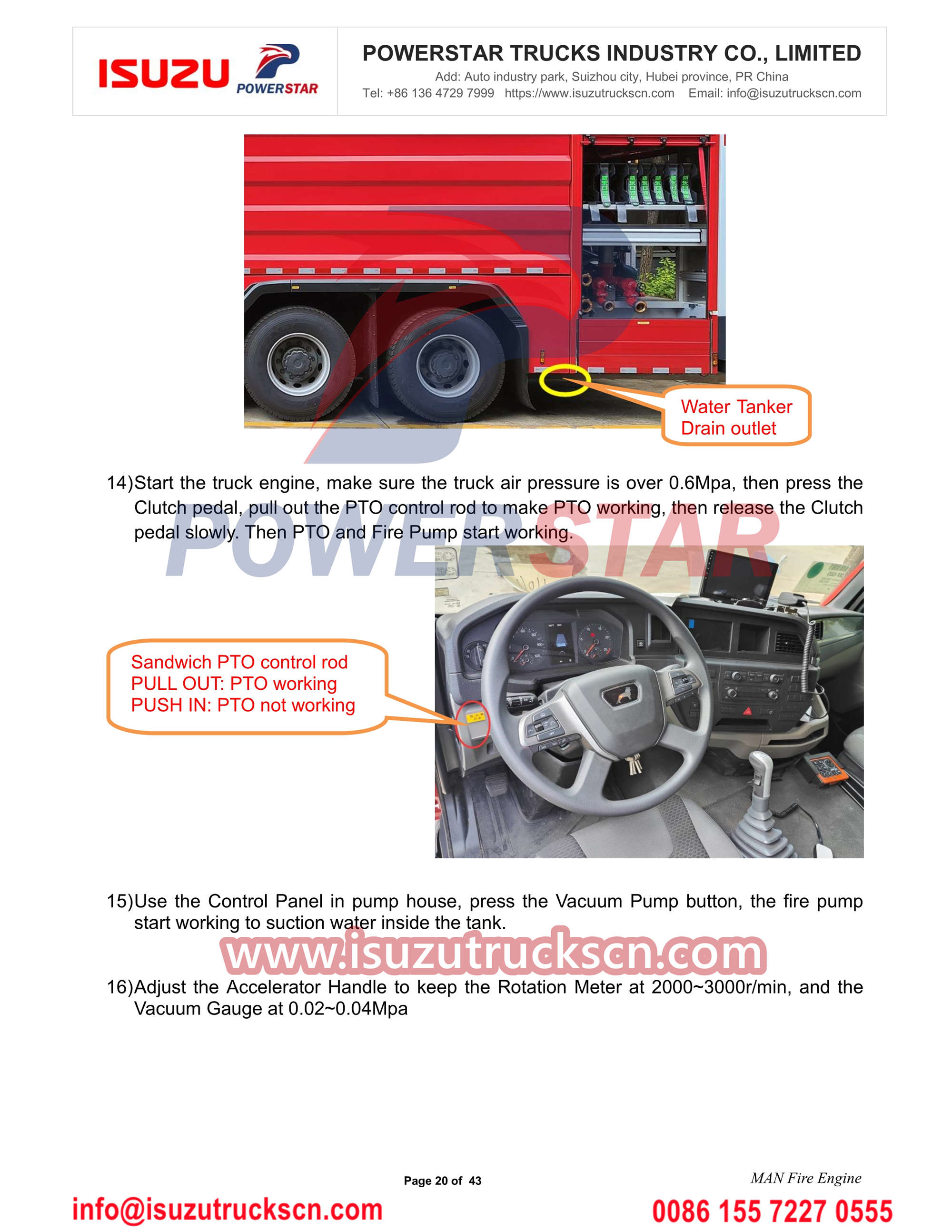 MAN fire truck