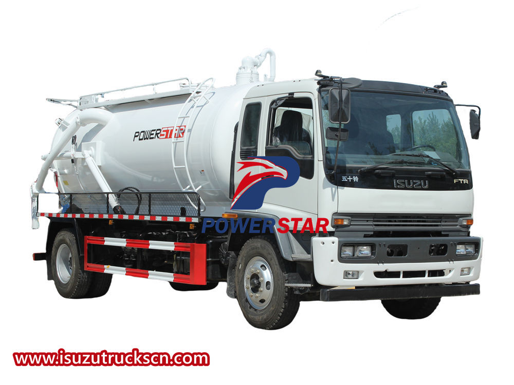 Isuzu industrial vacuum truck