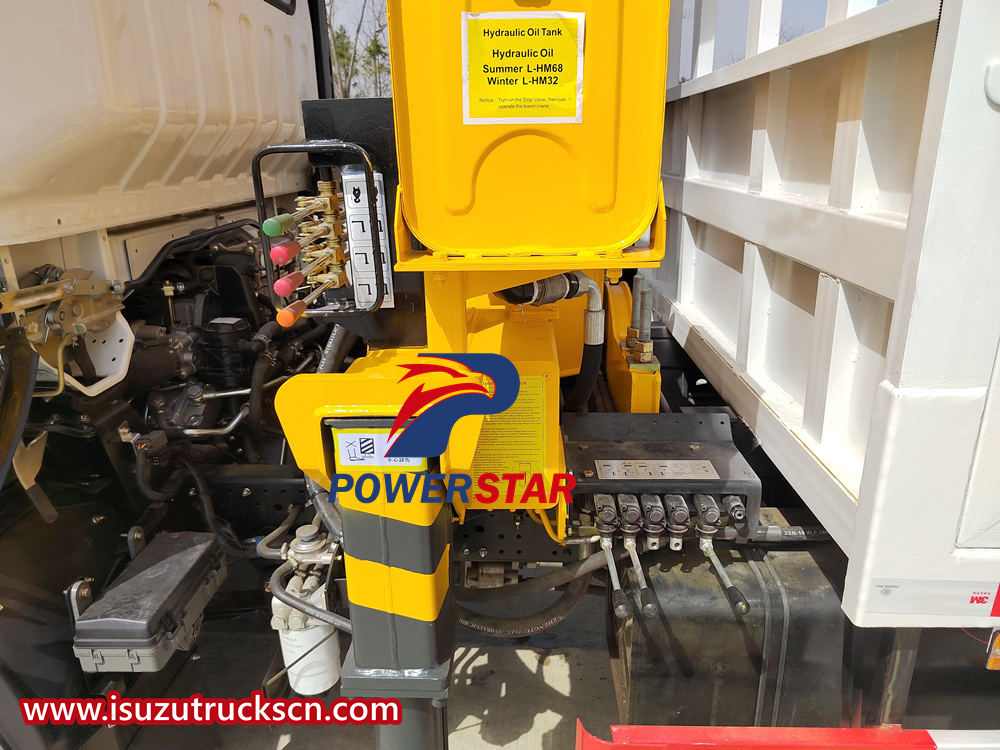 Isuzu RHD boom truck crane